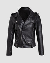 Gemütliche Bikerjacke aus PU-Leder